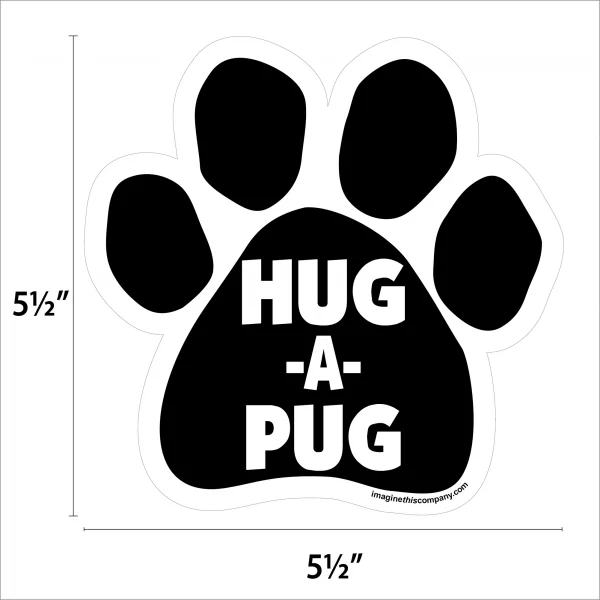 Hug-A-Pug Paw Magnet - Image 2