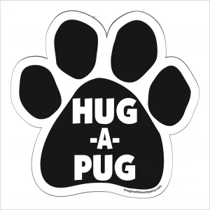 Hug-A-Pug Paw Magnet