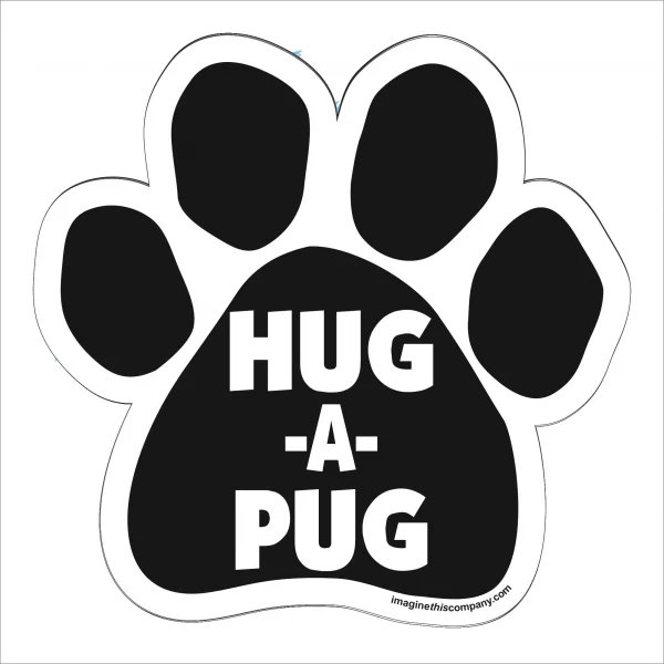 Hug-A-Pug Paw Magnet