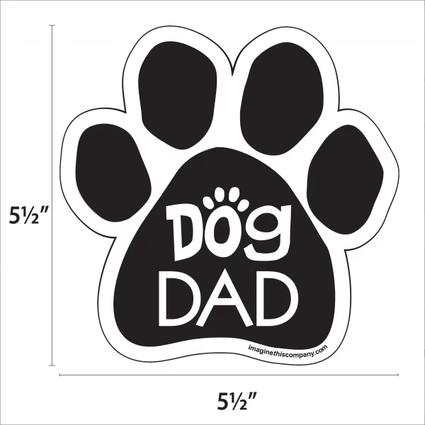 Dog Dad Paw Magnet - Image 2
