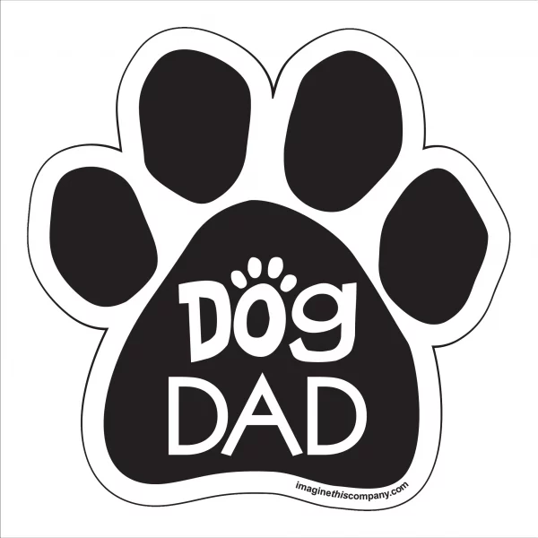 Dog Dad Paw Magnet