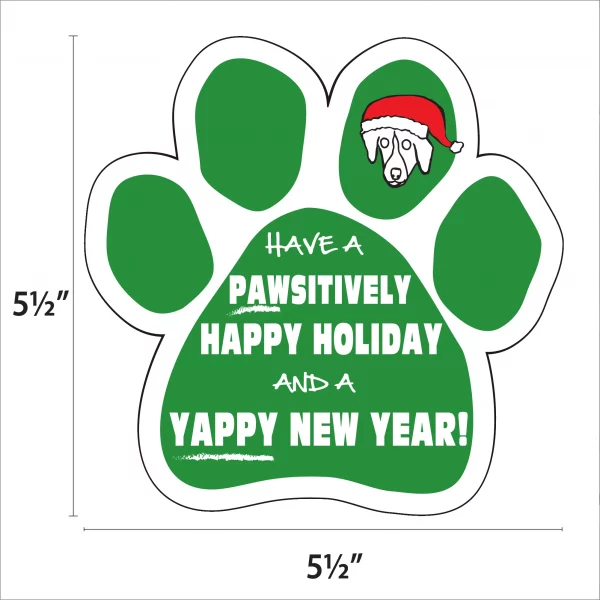 Yappy New Year! Paw Magnet - Image 2