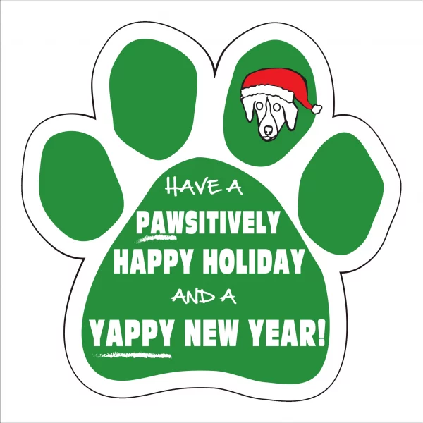 Yappy New Year! Paw Magnet