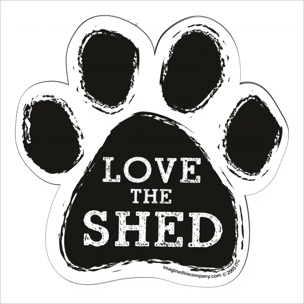 Love The Shed Paw Magnet