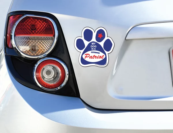 My Dog Is A Patriot Full Color Paw Magnet - Image 3