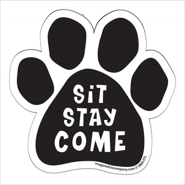 Sit Stay Come Paw Magnet