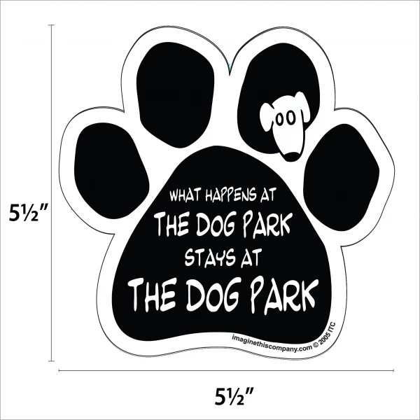 What Happens At the Dog Park Paw Magnet - Image 2