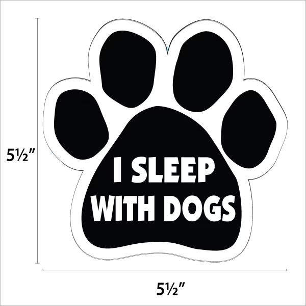 I Sleep With Dogs Paw Magnet - Image 2