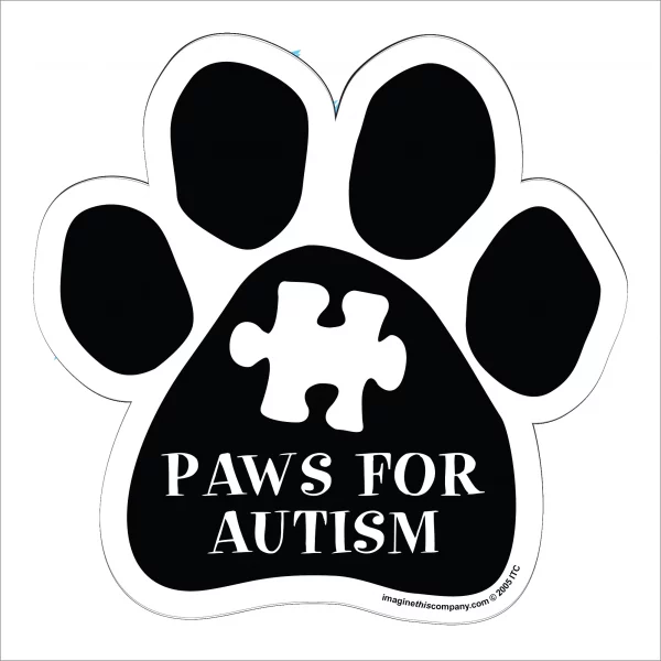Paws For Autism Paw Magnet