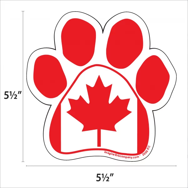 Canadian Flag Paw Magnet - Image 2