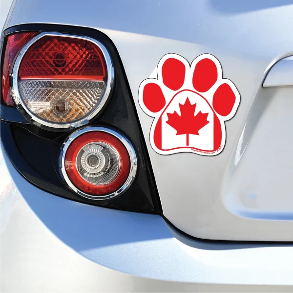 Canadian Flag Paw Magnet - Image 3