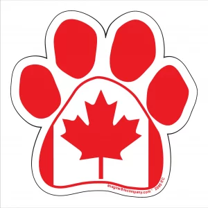 Canadian Flag Paw Magnet