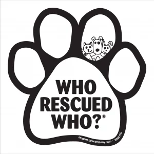 who rescued who animals paw magnet