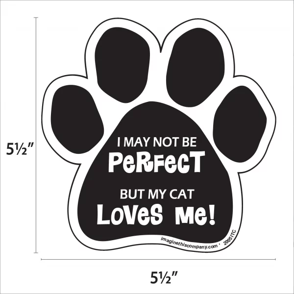 My Cat Loves Me Paw Magnet - Image 2
