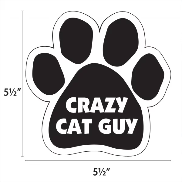 Crazy Cat Guy Paw Magnet - Image 2