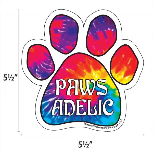Paws-a-Delic Colorful Paw Magnet - Image 2