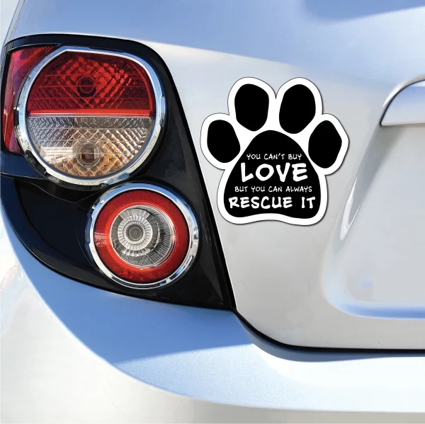 You Can't Buy Love Paw Magnet - Image 3