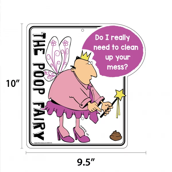 Do I Really Need to Clean up Your Mess? Phil The Poop Fairy Garden Sign - Image 2