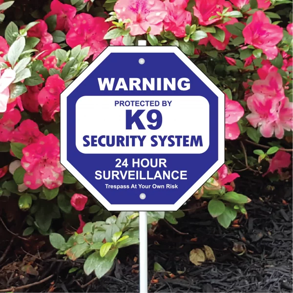 K9 Security System Garden Security Sign - Image 3