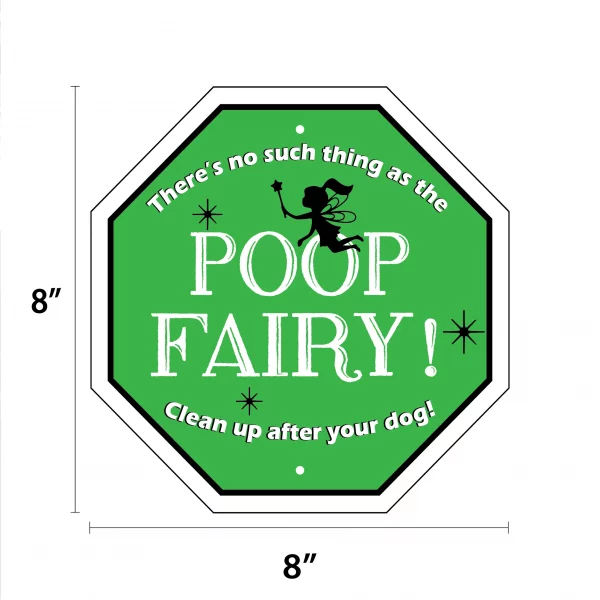 There's No Such Thing as the Poop Fairy Garden Sign - Image 2
