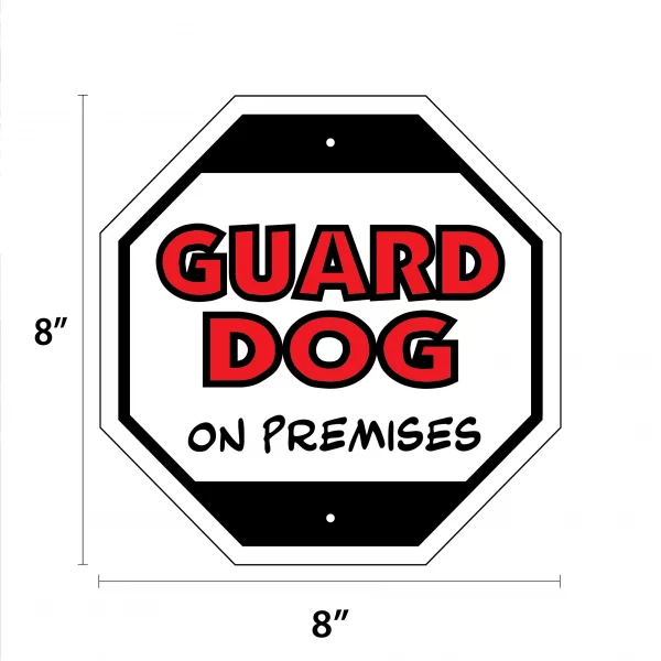 Guard Dog on Premises Garden Sign - Image 2