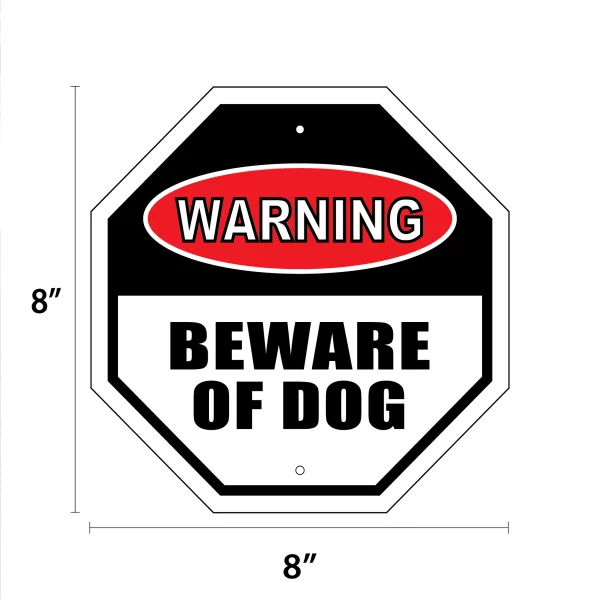 Warning - Beware of Dog Garden Sign - Image 2