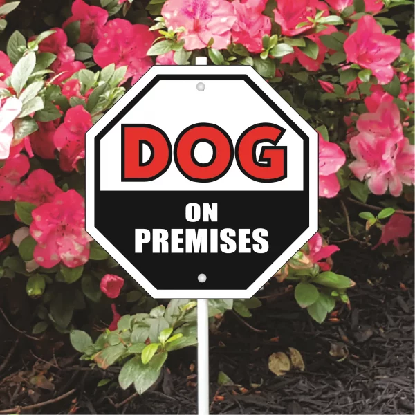 Dog on Premises Garden Sign - Image 3