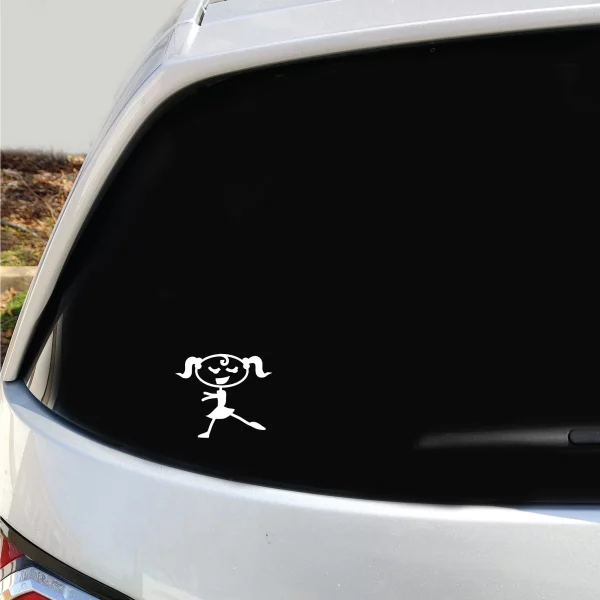 Little Girl Vinyl Decal - Image 3