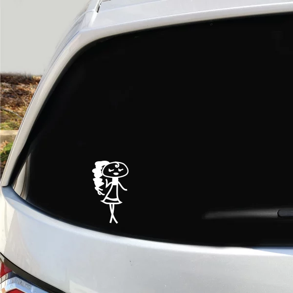 Teen Girl Vinyl Decal - Image 3