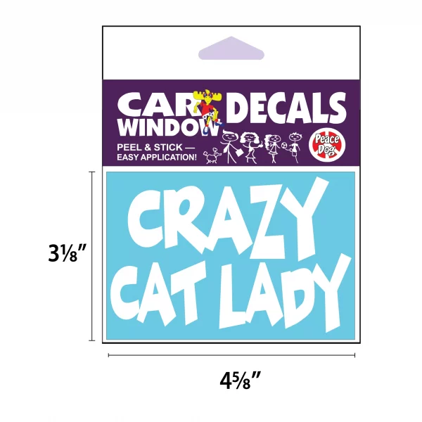 Crazy Cat Lady Vinyl Decal - Image 2
