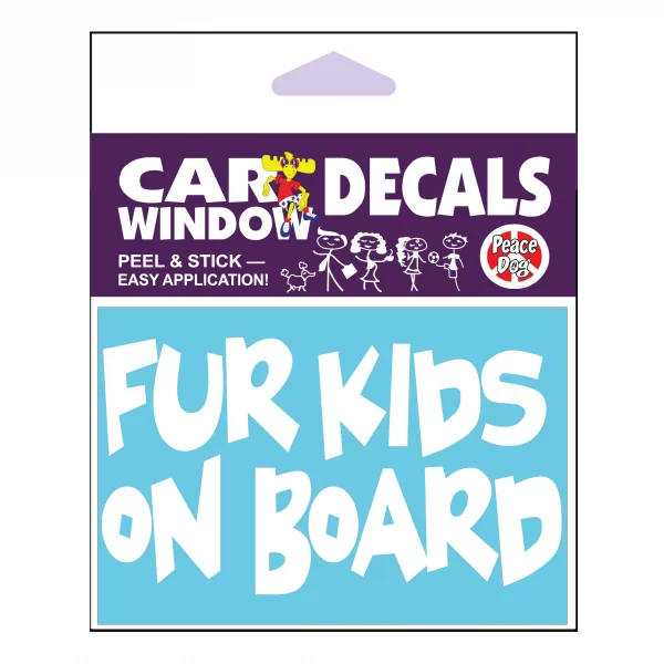 Fur Kids On Board Vinyl Decal