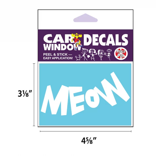 Meow Vinyl Decal - Image 2