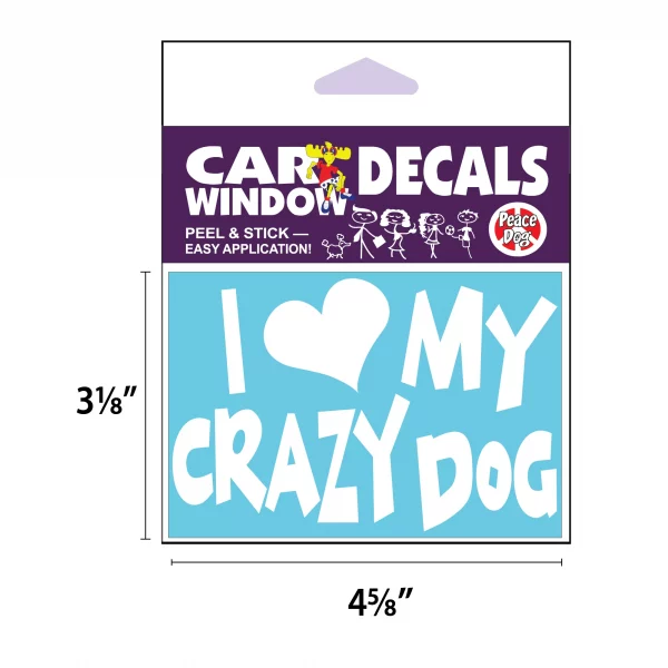 My Crazy Dog Vinyl Decal - Image 2