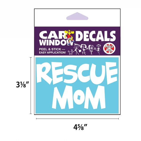 Rescue Mom Vinyl Decal - Image 2