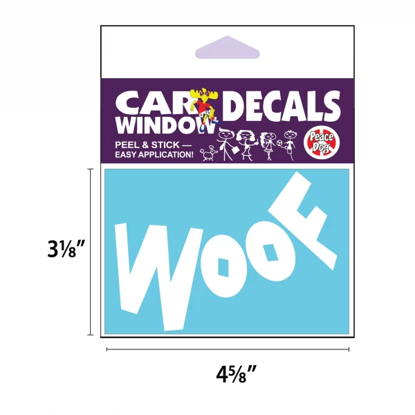 Woof Vinyl Decal - Image 2