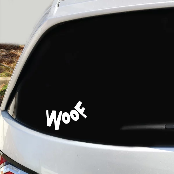 Woof Vinyl Decal - Image 3