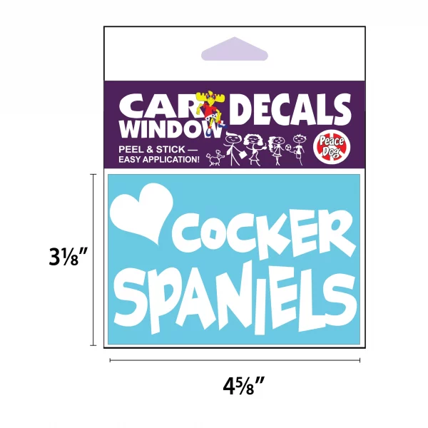 Cocker Spaniels Vinyl Decal - Image 2
