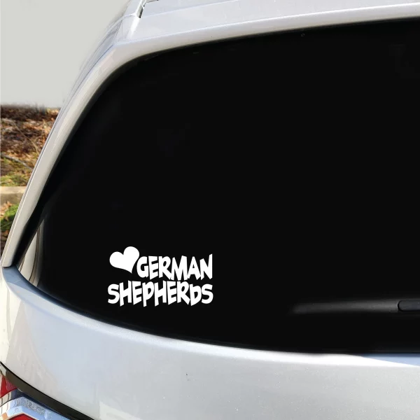 German Shepherds Vinyl Decal - Image 3