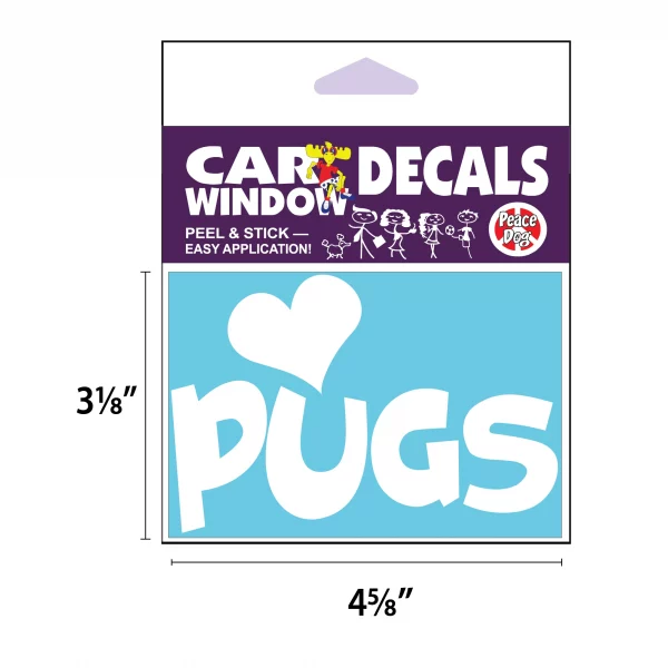 Pugs Vinyl Decal - Image 2