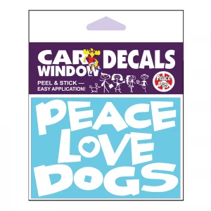 Peace Love Dogs Vinyl Decal