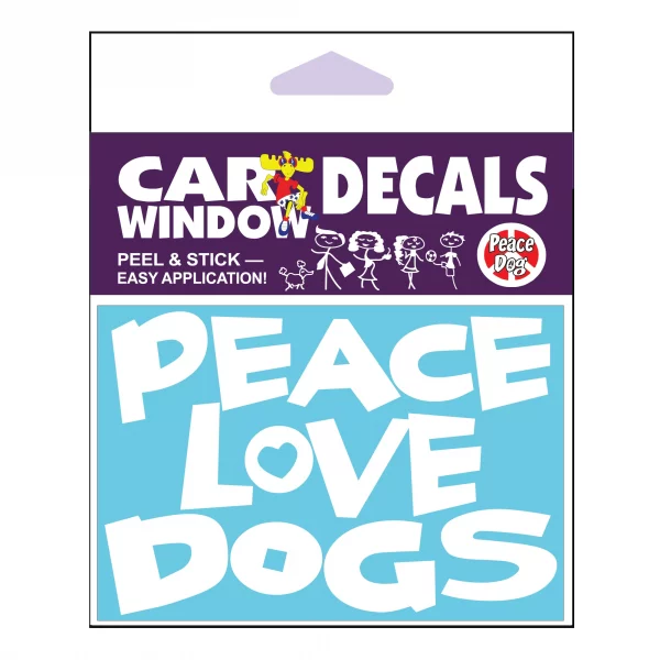 Peace Love Dogs Vinyl Decal