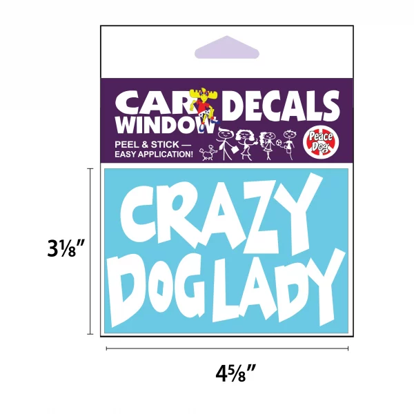 Crazy Dog Lady Vinyl Decal - Image 2