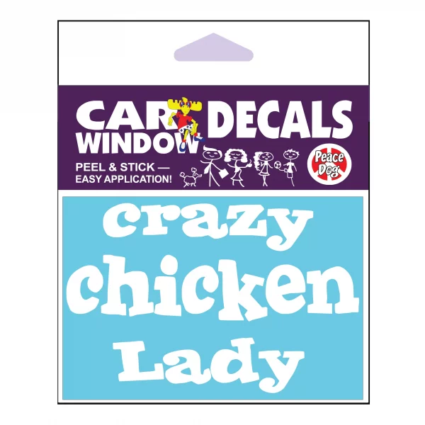 Crazy Chicken Lady Vinyl Decal