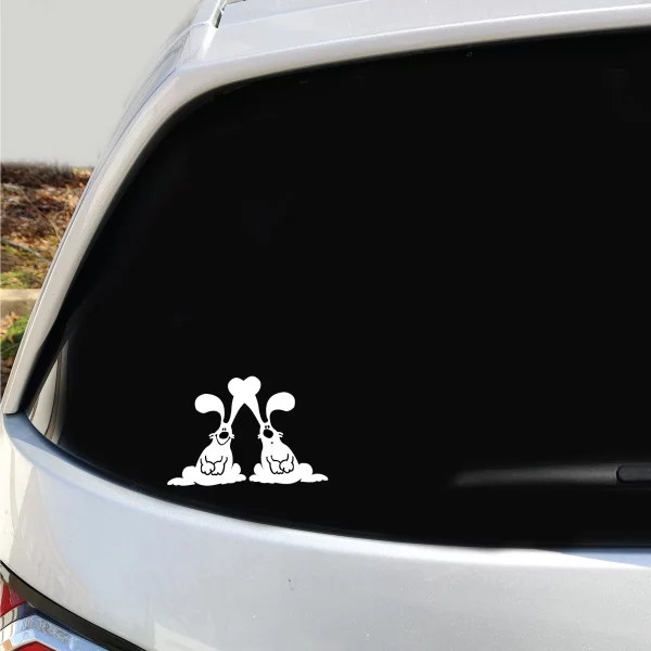 Bunny Friends Vinyl Decal - Image 3