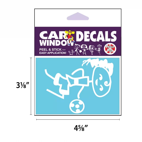 Soccer Girl Vinyl Decal - Image 2