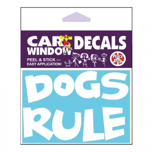 Dogs Rule Vinyl Decal