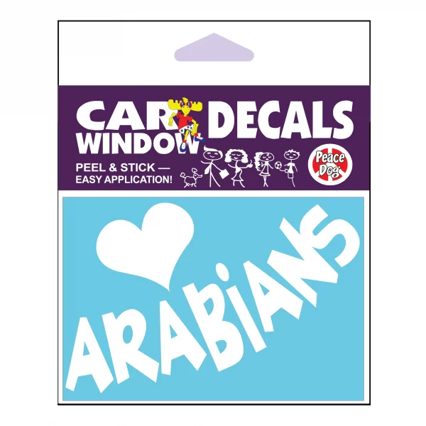 Heart Arabians Vinyl Decal