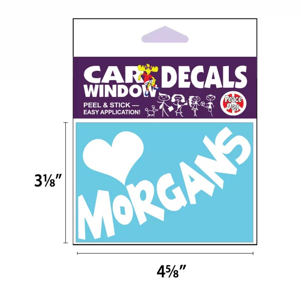 Heart Morgans Vinyl Decal - Image 2