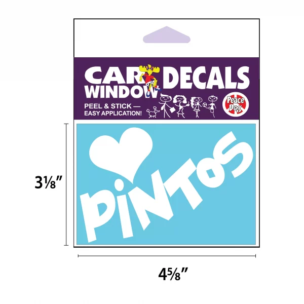 Heart Pintos Vinyl Decal - Image 2