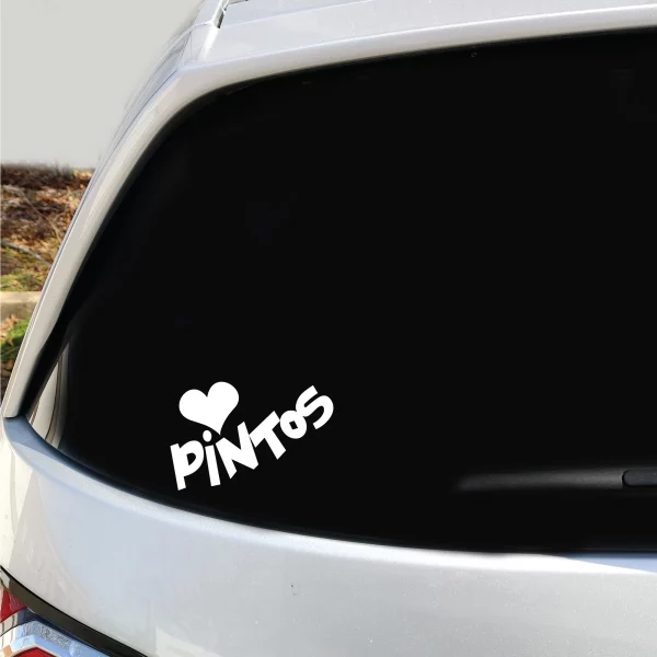 Heart Pintos Vinyl Decal - Image 3